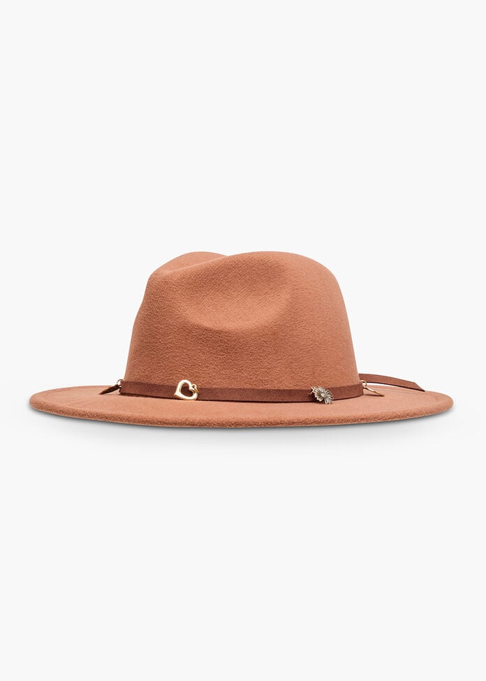 Fedora Hat With Charms, , hi-res