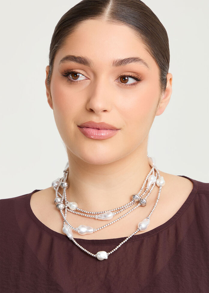 Long Pearl Necklace, , hi-res