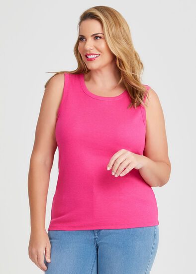 Plus Size Cotton Modal Rib Tank