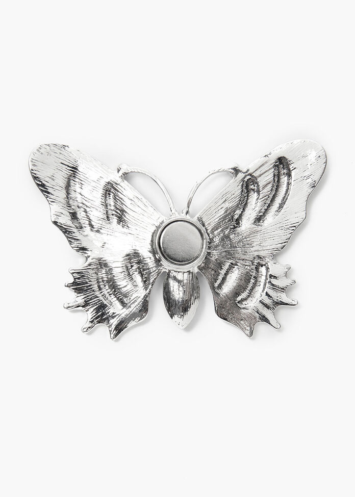 Blushing Butterfly Brooch, , hi-res