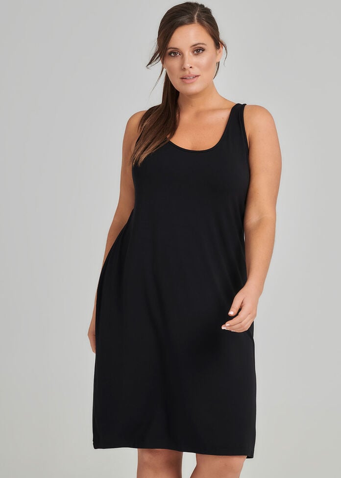 Bamboo Strappy Slip Dress, , hi-res