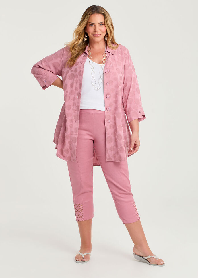 Spot Jacquard Natural Shirt, , hi-res