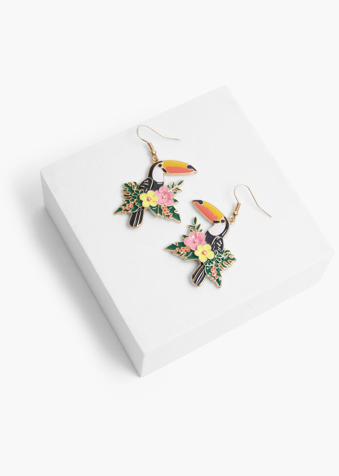 Toucan Earrings, , hi-res