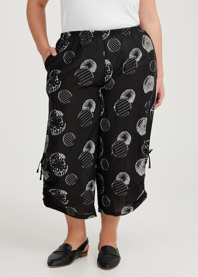 Plus Size Petite Aladdin Jacquard Spot Pant