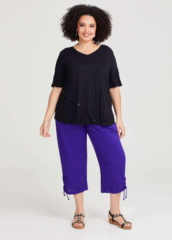 Shop Plus Size Bamboo Summer Time Top in Black | Sizes 12-30 | Taking ...