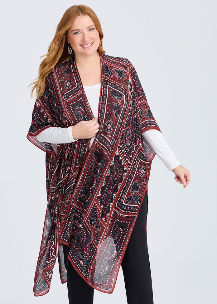 Tribal Patchwork Cape, , hi-res