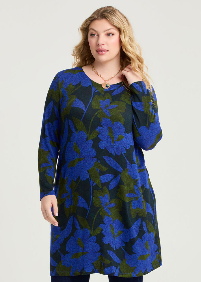 Bamboo Cosy Boat Neck Dress, , hi-res