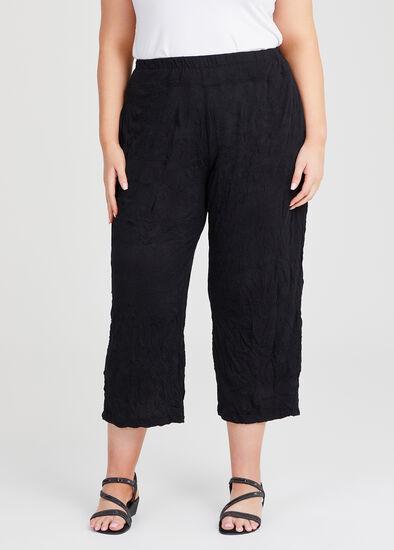 Plus Size Crushed Knit Seeker Crop Pant