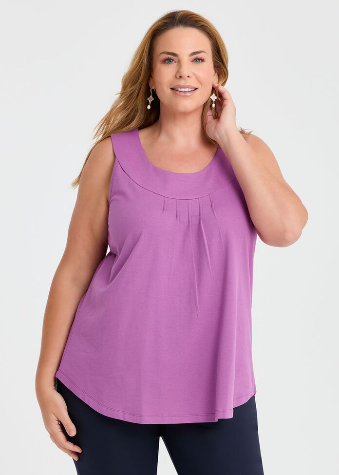 Good Earth Australian Cotton Element Tank , , hi-res