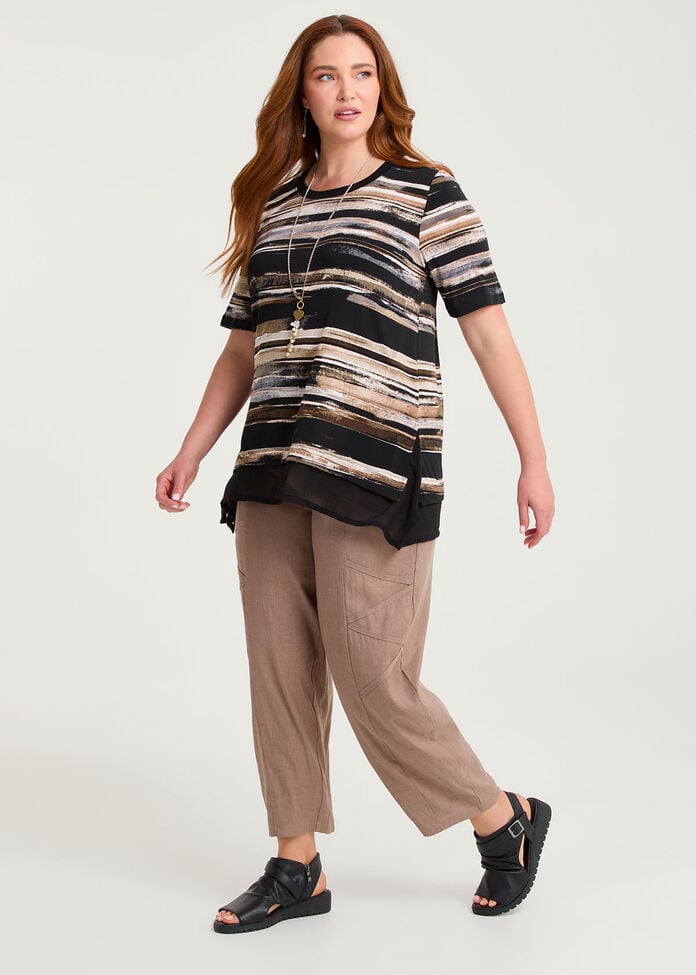 Chiffon Panel Evie Top, , hi-res