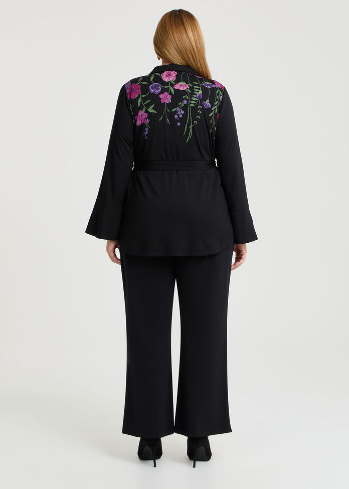 Enid Floral Ponte Jacket, , hi-res