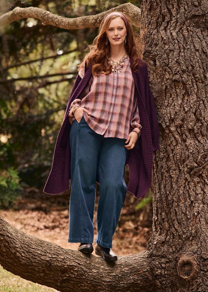 Longline Pocket Rib Cardigan, , hi-res