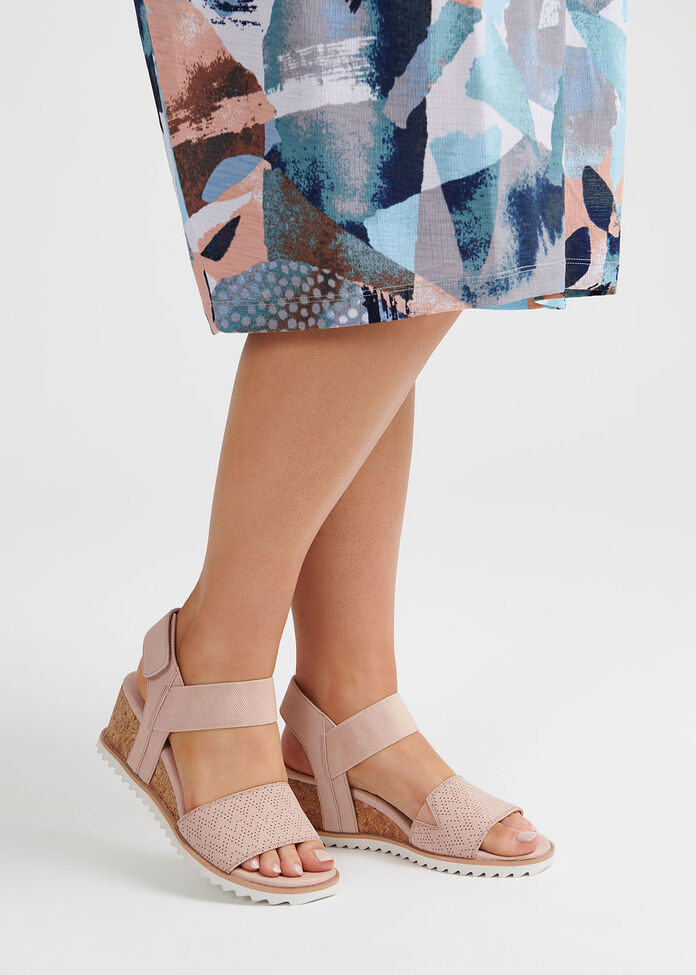 Coco Cork Detail Wedge, , hi-res
