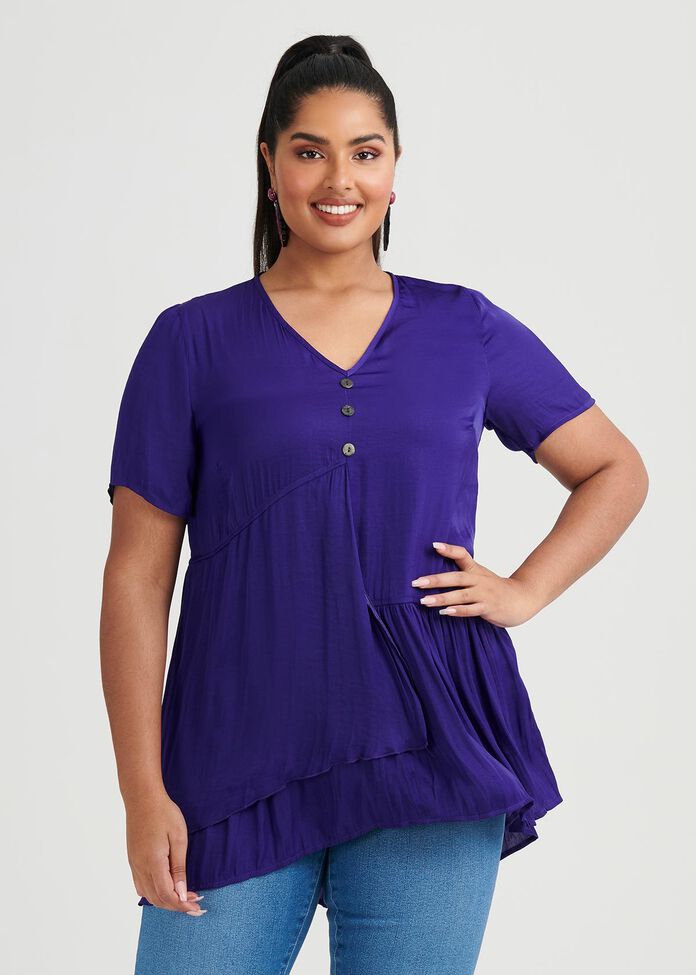 Ready To Ruffle Luxe Tunic, , hi-res