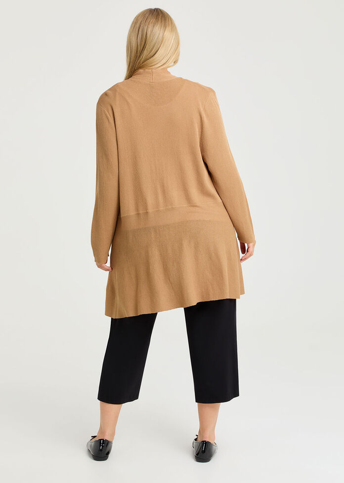 Peplum Milano Natural Cardigan, , hi-res