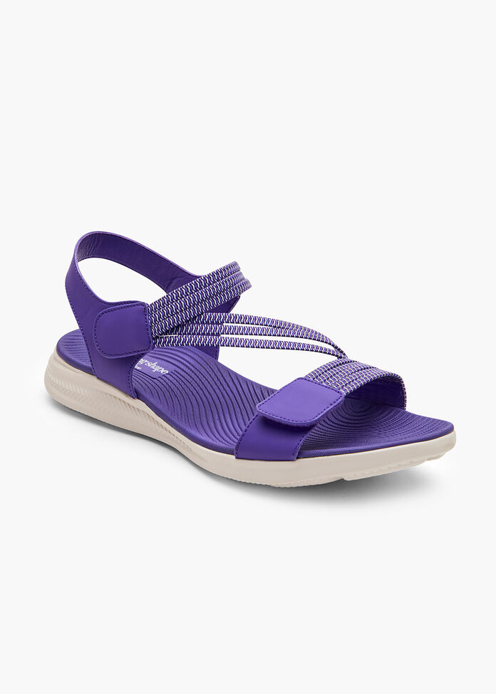 Shop Purple Flex Comfort Sandal Comfortable Shoes Taking Shape UK