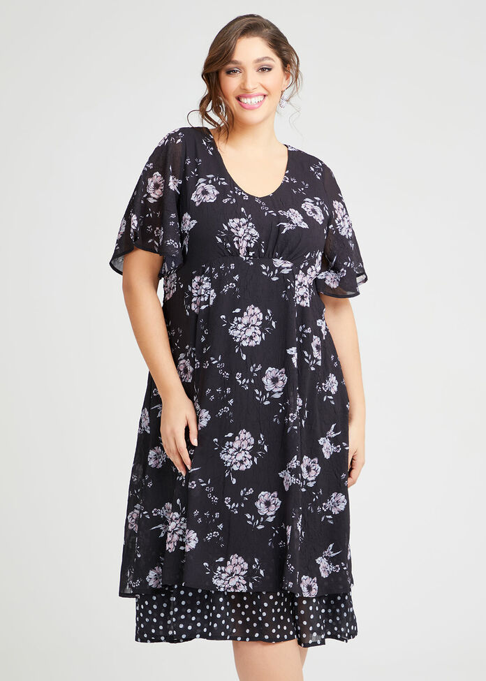 Shop Audrey Floral Midi Dress in Print, Sizes 12-30 | Taking Shape AU