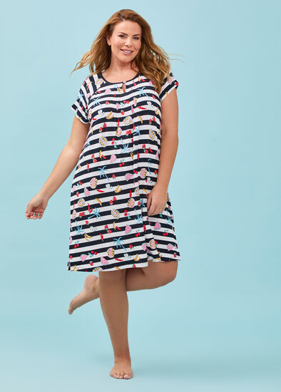 Plus Size Bamboo Coastal Nightie