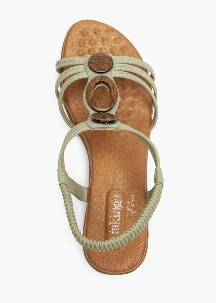 Round Trim Wedge Sandal, , hi-res