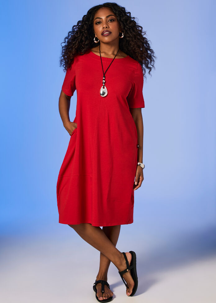 Pima Cotton Traveller Dress, , hi-res