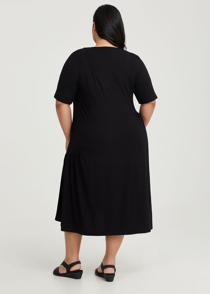 Natural Maisie Panelled Dress, , hi-res