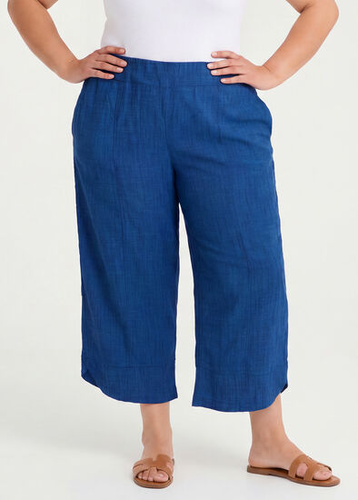 Plus Size Petite Natural Stella Wide Leg Pant