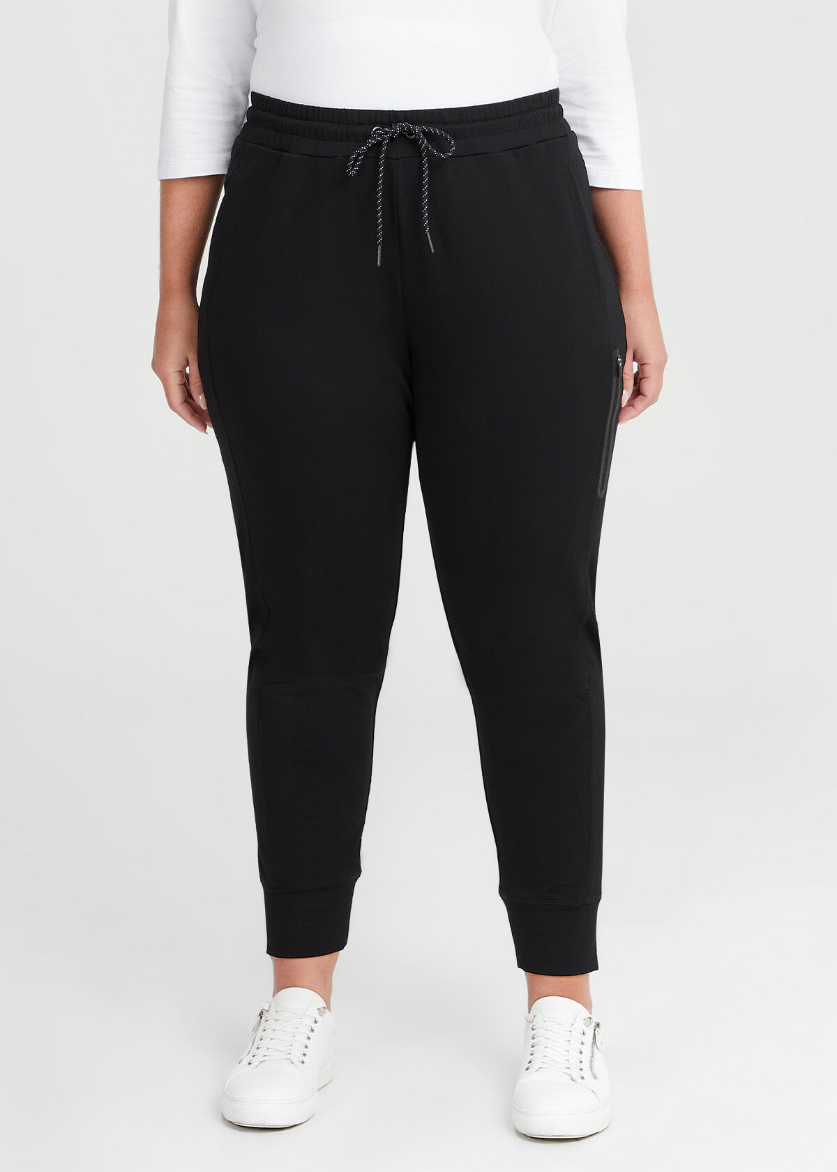 Buy Online Plus Size Black Track Pants at best price - Pluss.in