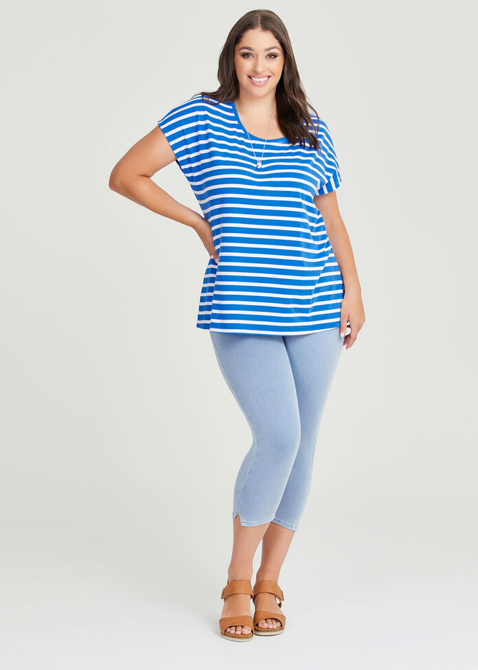 PLUS Caribbean Coast Striped Top