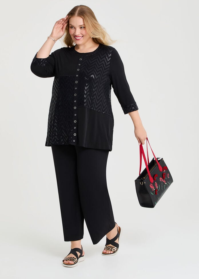 Eyelet Spliced Luna Tunic, , hi-res