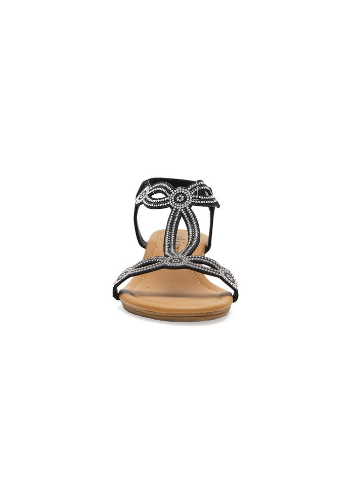 Bling Strappy Wedge Sandal, , hi-res