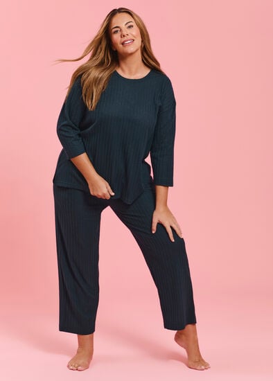 Plus Size Cosy Rib Lounge Pant