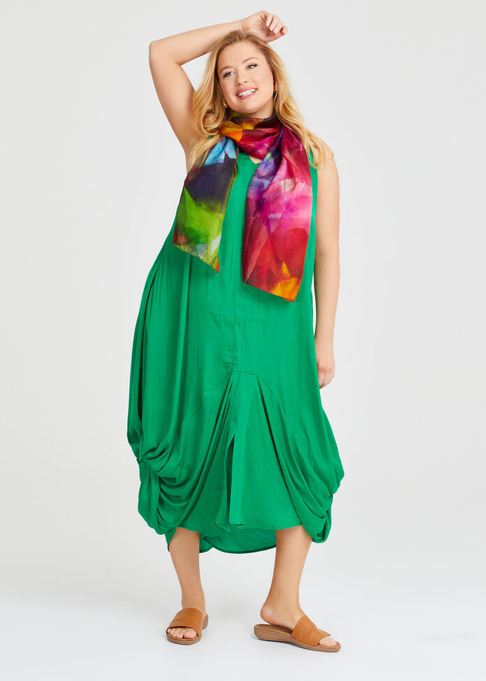 Bright Silk Scarf, , hi-res