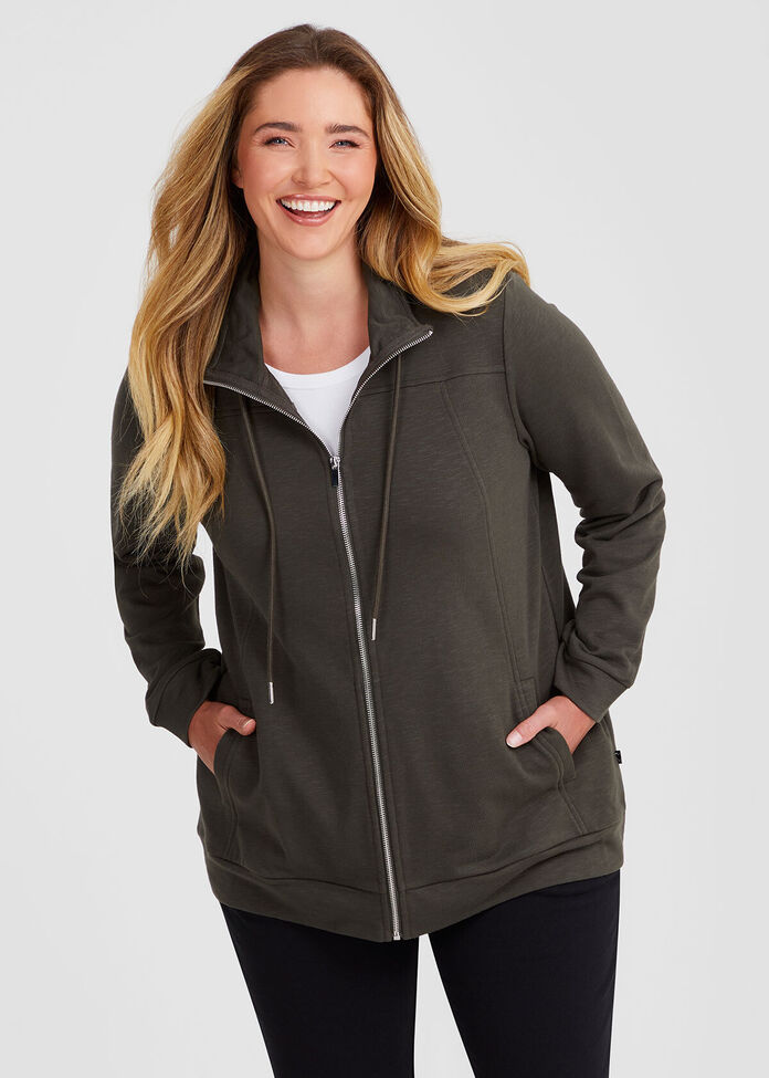 Funnel Neck Active Jacket, , hi-res