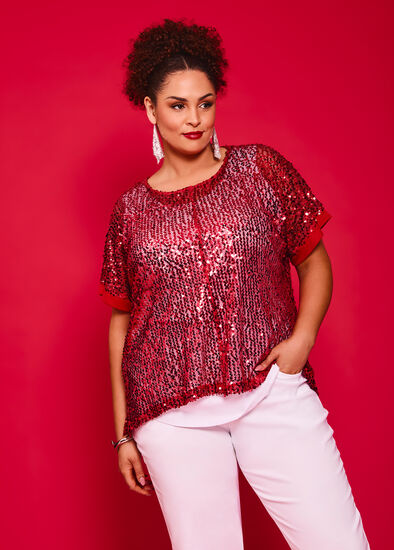 Plus Size Sequins Keira Overtop