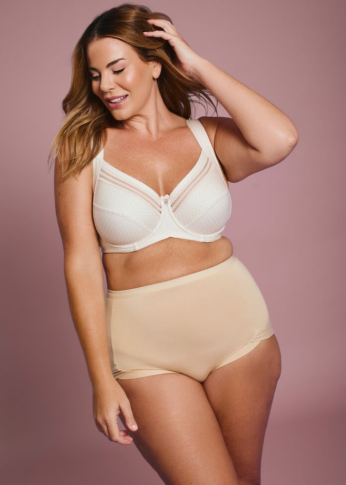 Underwire Cotton Everyday Bra, , hi-res