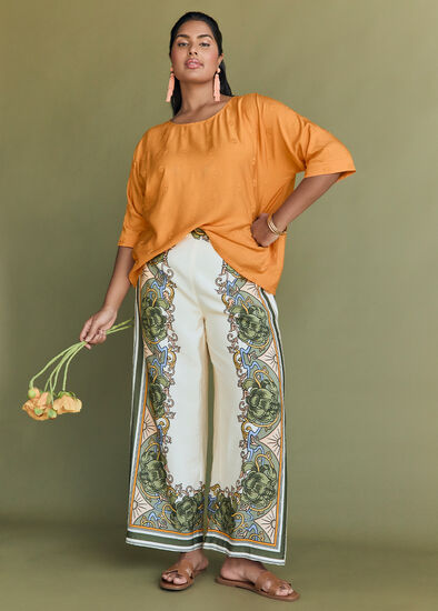 Plus Size Natural Urban Tropics Pant