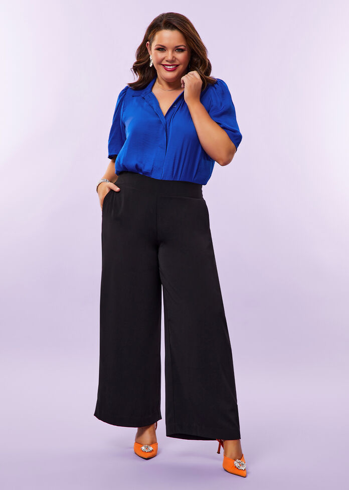 Evie Wide Leg Pant, , hi-res