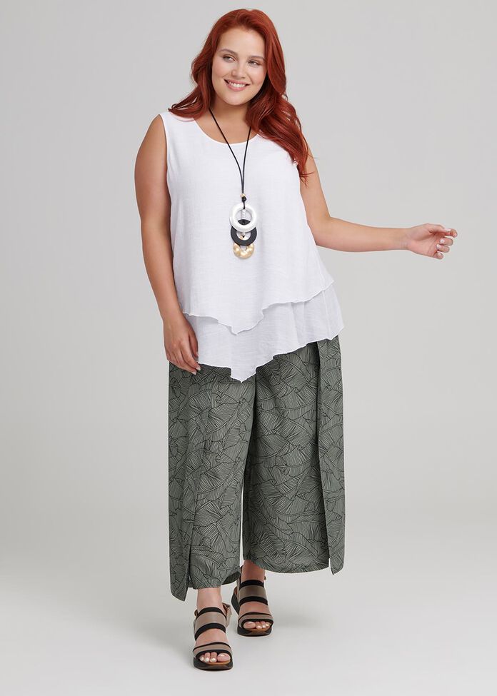 Lino Palm Crop Pant, , hi-res