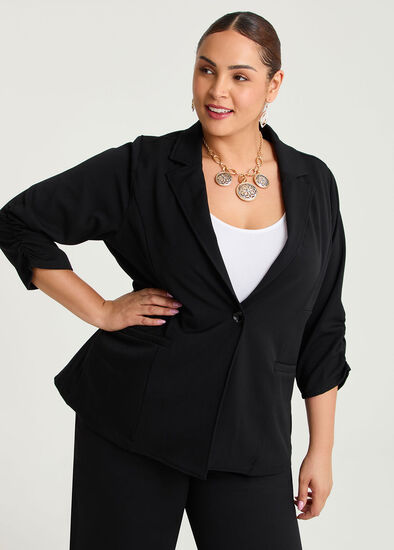 Plus Size Relaxed Blazer