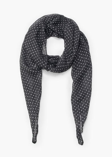 Plus Size Thin Small Polka Dot Scarf