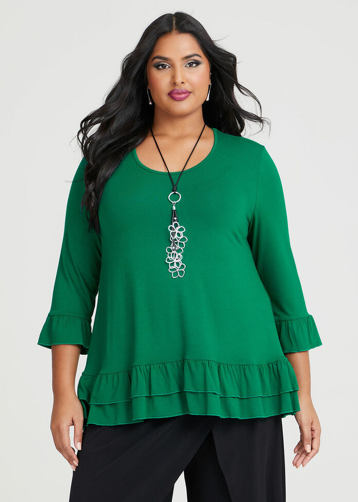 Shop Plus Size Natural Eternal Top in Green | Taking Shape AU