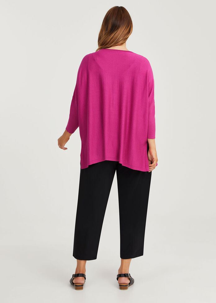 Helsinki Hot Pink Knit Pocket Jumper