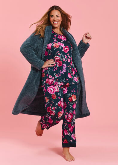 Plus Size Bamboo Botanica Pyjama Pant