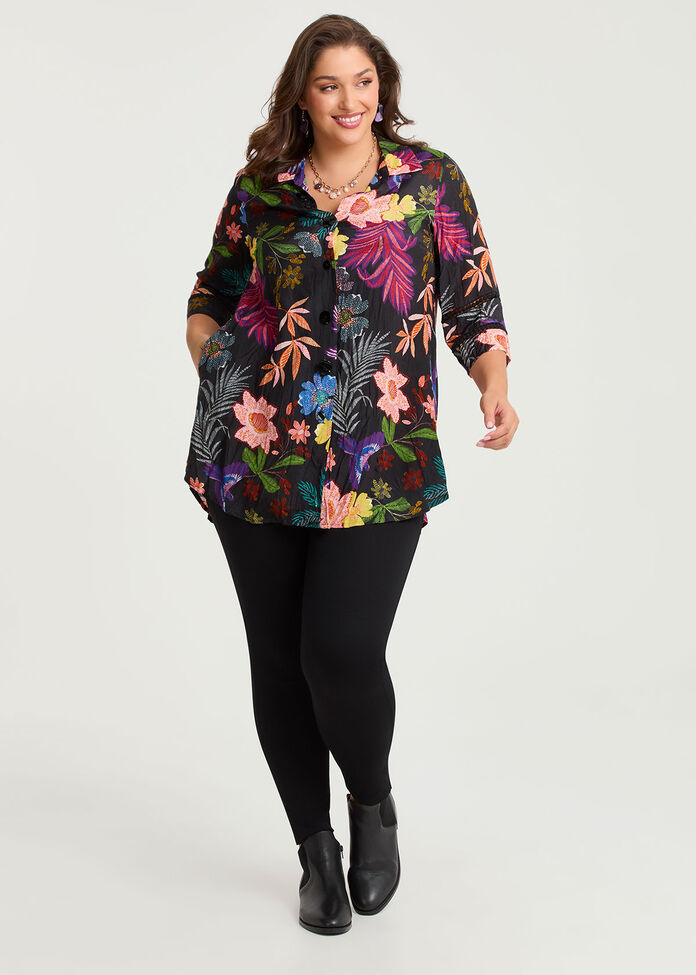 Floral Burst Natural Shirt, , hi-res