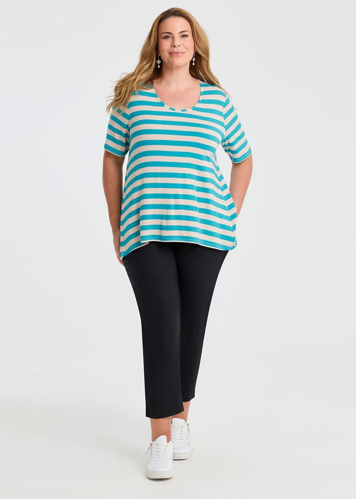 Natural Stripe Essential T-Shirt, , hi-res
