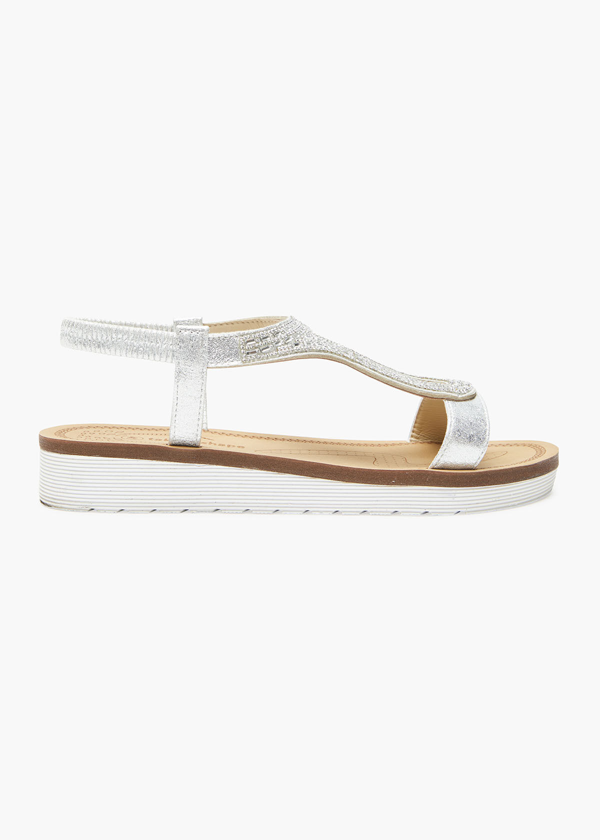 Silver wedge sandals australia sale