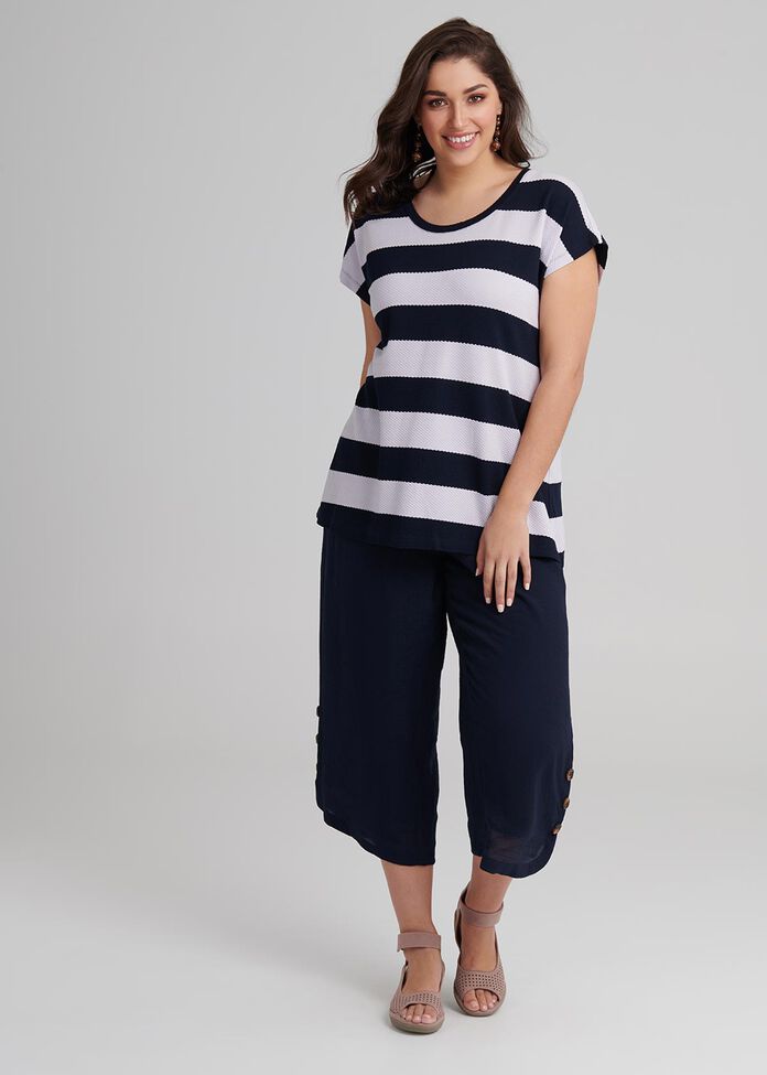 Stripe Cloud Top, , hi-res