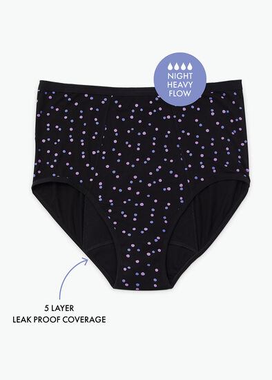 Plus Size Period Leak Proof Undies Night Heavy