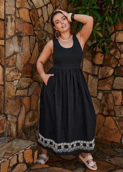 Plus Size Breanna Cotton Bodice Dress