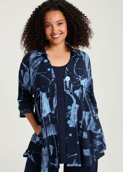 Plus Size Colour Focus Natural Shirt
